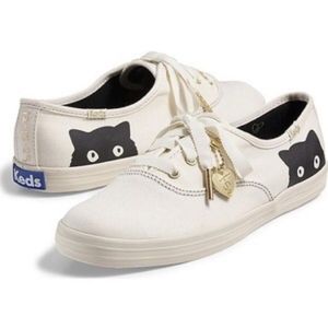 Keds x Taylor Swift cream peakaboo kitty sneakers